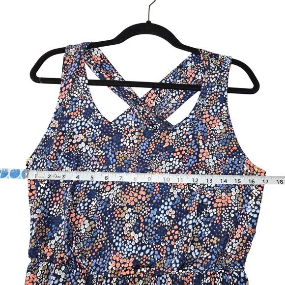 Kaileigh Stitch Fix Women XL Tasha Knit Mini Dress Ditsy Floral Navy Stretch NWT - Picture 9 of 15